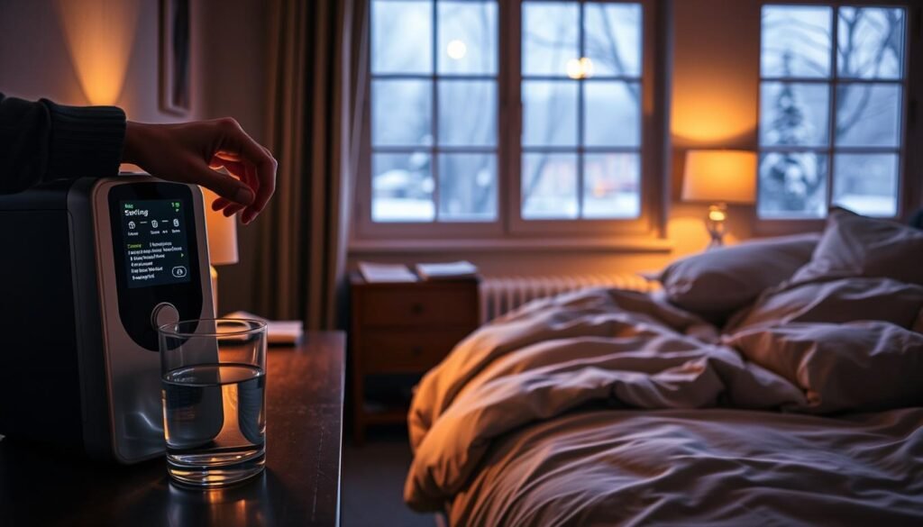 冬季睡眠呼吸機調整